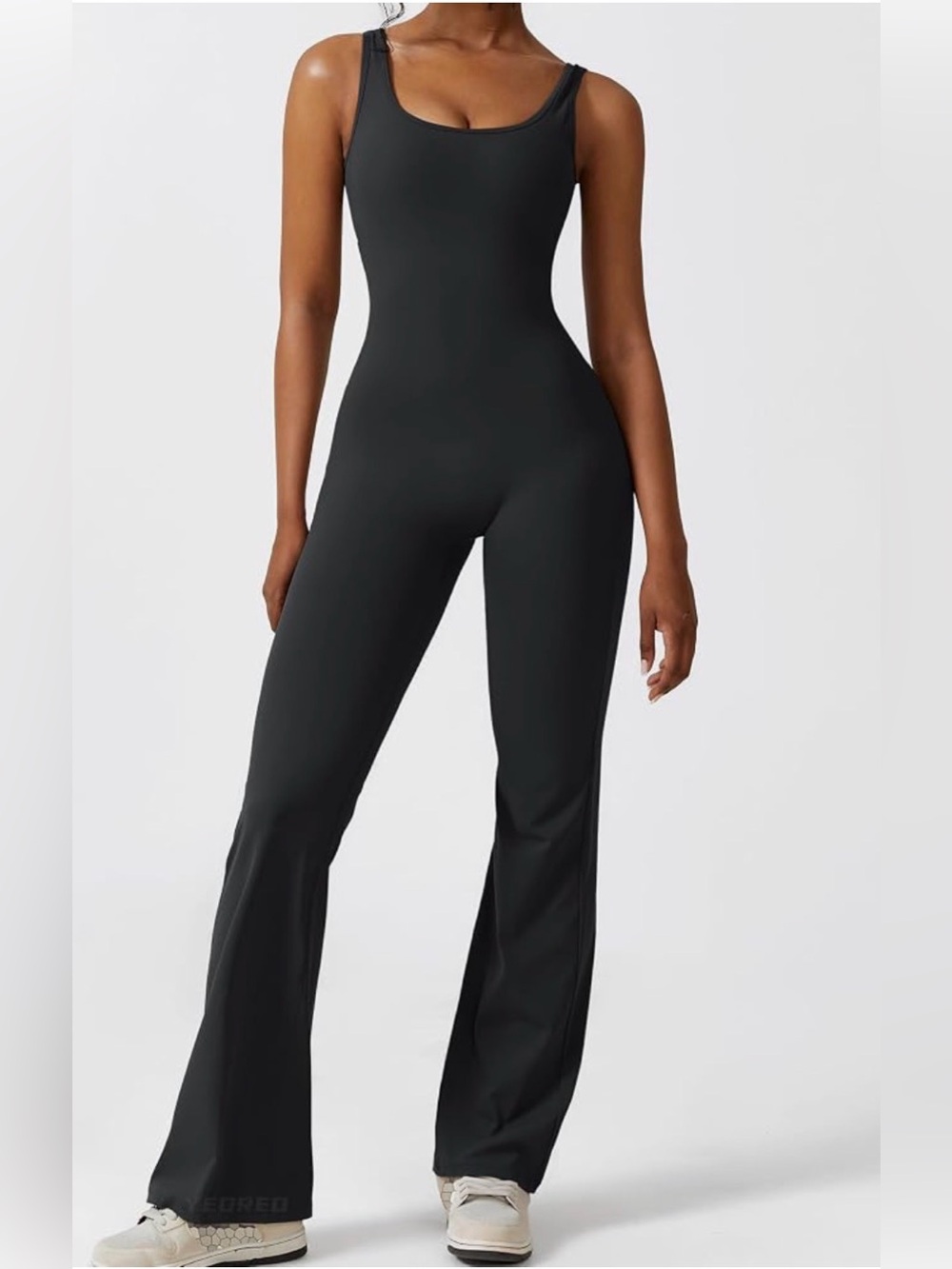 Sleeveless Backless Gym Bodycon Back Scrunch Butt jumpsuit